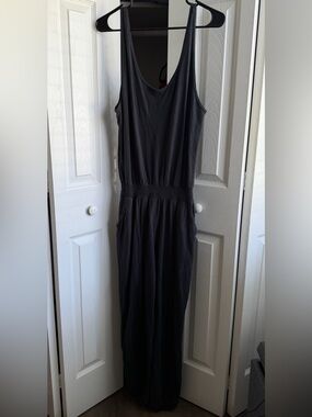 aerie Sleeveless Cotton Jumpsuit With Pockets